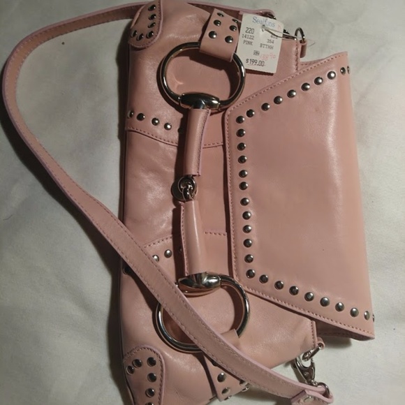 🔥SUPER BUY!New Pink Leather Bag By Gail Labelle Made In Italy.Never used 😀 - Picture 5 of 6